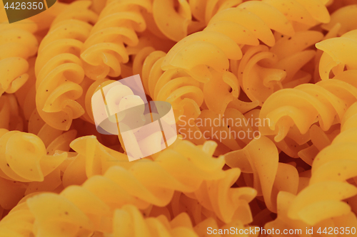 Image of raw pasta texture