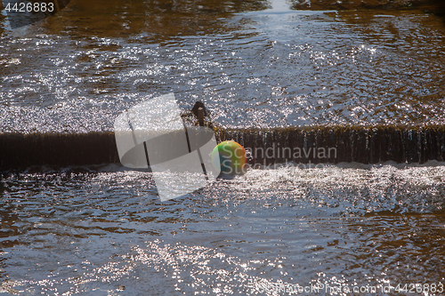 Image of Floating colorful ball