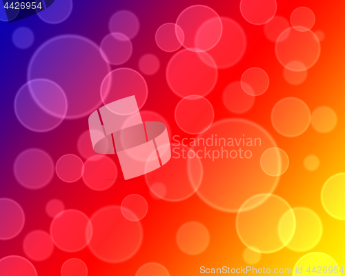 Image of Colorful background with bokeh pattern
