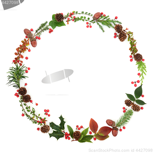 Image of Natural Winter Wreath Garland