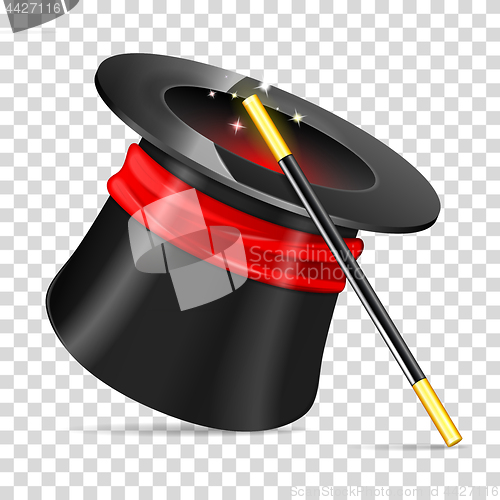 Image of Magician Hat with Wand