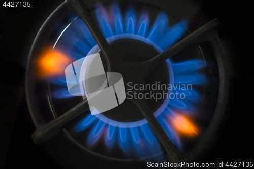 Image of gas stove flame