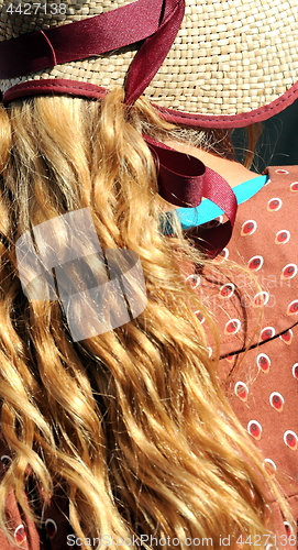 Image of Female blond beauty.