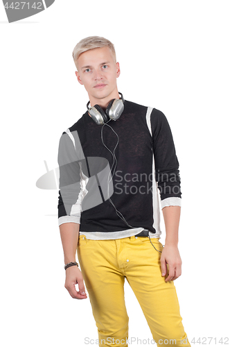 Image of Man in headphones
