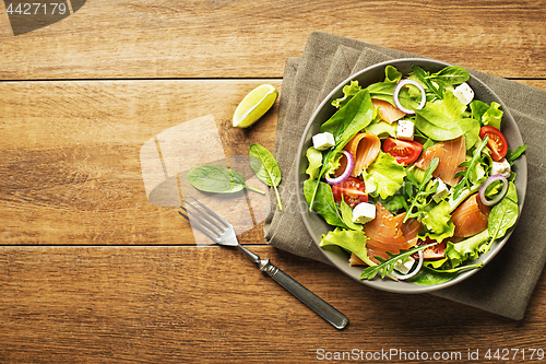 Image of Salad with smoked salmon