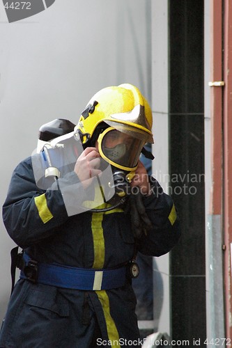 Image of Fireman in action I