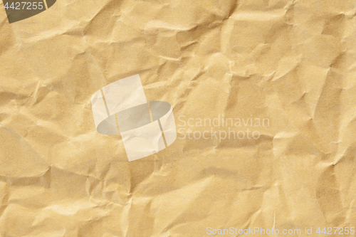 Image of Crumpled Brown Paper Background