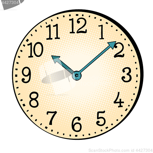 Image of Vintage watch Face with hands