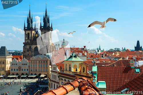 Image of Old Town Square from above