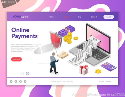 Image of Internet Shopping and Online Payments Concept
