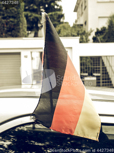 Image of Vintage looking German flag
