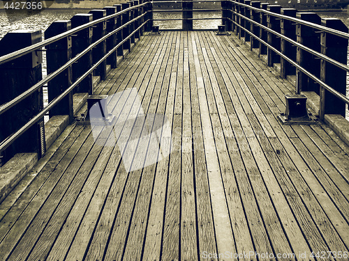 Image of Vintage looking Deck pier