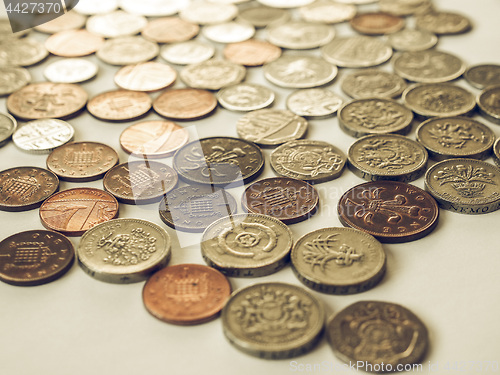 Image of Vintage British pound coin