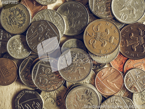 Image of Vintage Pound coins