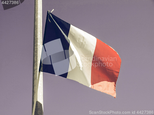 Image of Vintage looking French Flag