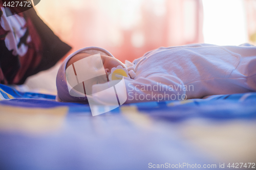 Image of Sleeping newborn baby