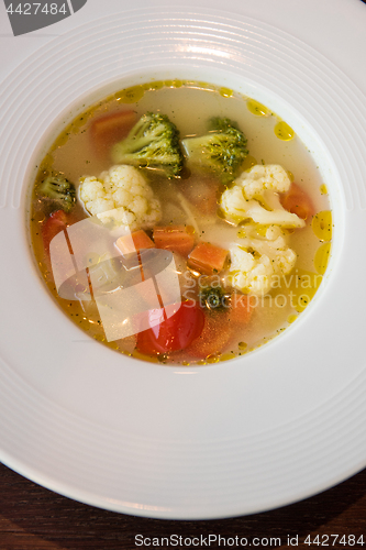 Image of Light soup of fresh vegetables