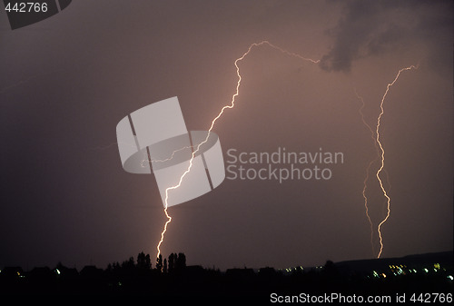 Image of flash of lightnings
