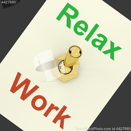 Image of Relax Switch On Showing Relaxing And Recreation