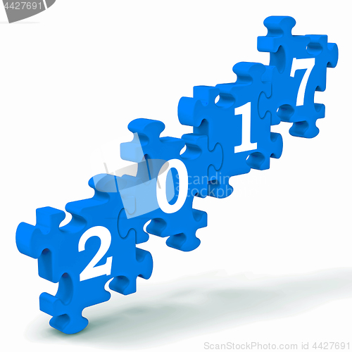 Image of 2017 Puzzle Shows Future Year\'s Resolutions