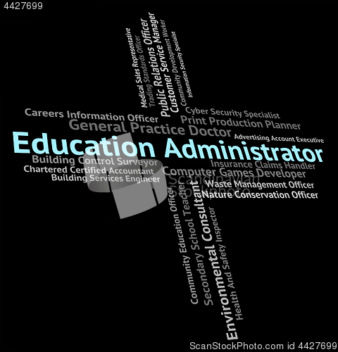 Image of Education Administrator Means Schooling Educating And College