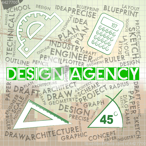 Image of Design Agency Represents Designing Business And Agent