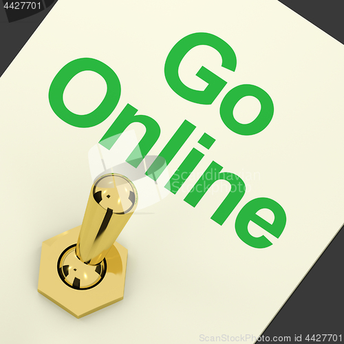 Image of Go Online Switch For Online Websites Or Internet