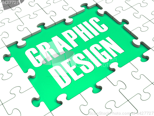 Image of Graphic Design Puzzle Showing Digital Art