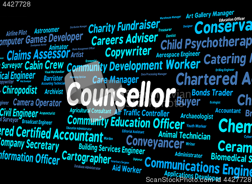 Image of Counsellor Job Means Adviser Hiring And Occupation