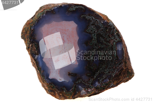 Image of natural agate isolated