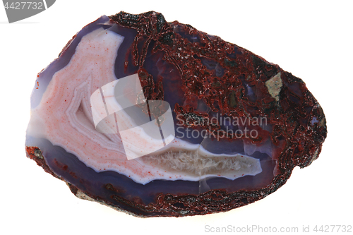 Image of natural agate isolated