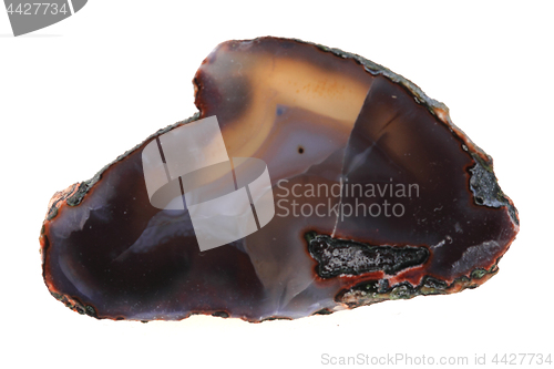 Image of natural agate isolated