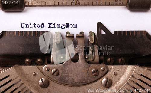 Image of Old typewriter - United Kingdom