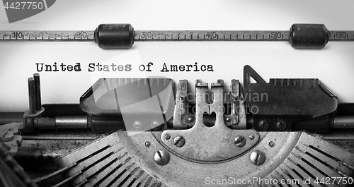 Image of Old typewriter - USA