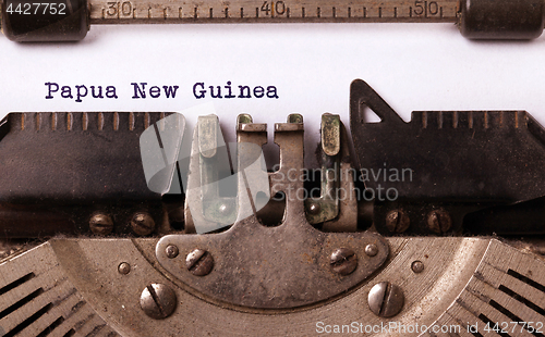 Image of Old typewriter - Papua New Guinea