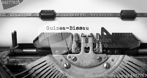 Image of Old typewriter - Guinea-Bissau