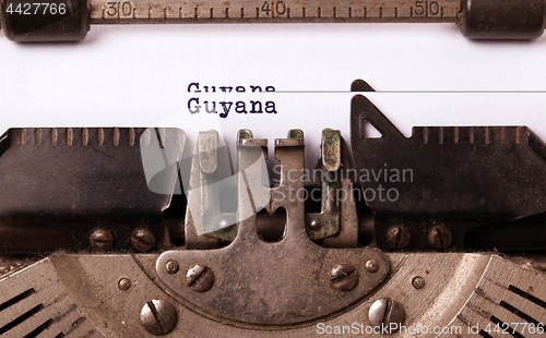 Image of Old typewriter - Guyana