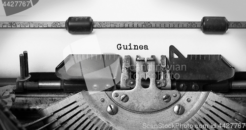 Image of Old typewriter - Guinea