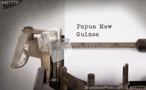 Image of Old typewriter - Papua New Guinea
