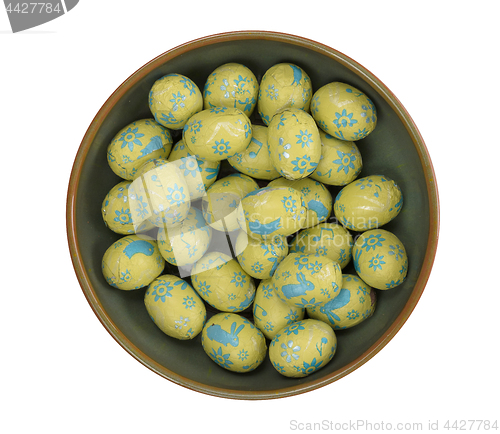 Image of Colorful chocolate easter eggs