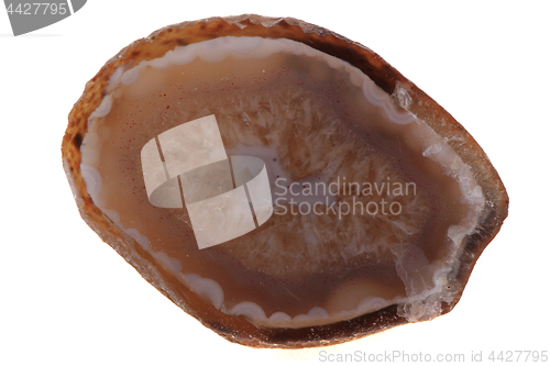 Image of natural agate isolated