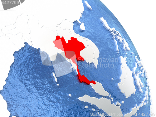 Image of Thailand on elegant globe