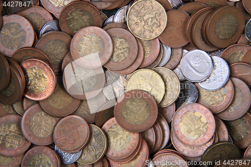 Image of czech coins texture