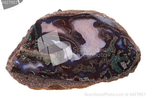 Image of natural agate isolated