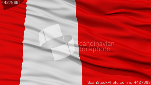 Image of Closeup Vaduz City Flag, Liechtenstein