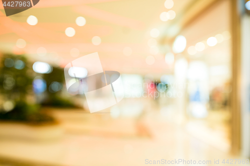 Image of Blurred shopping mall background