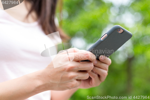 Image of Woman use of phone