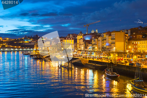 Image of Night view of Porto, Portugal