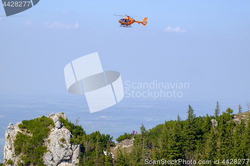 Image of Mountain rescue helicopter