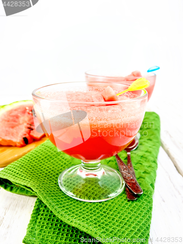 Image of Jelly airy watermelon on light board